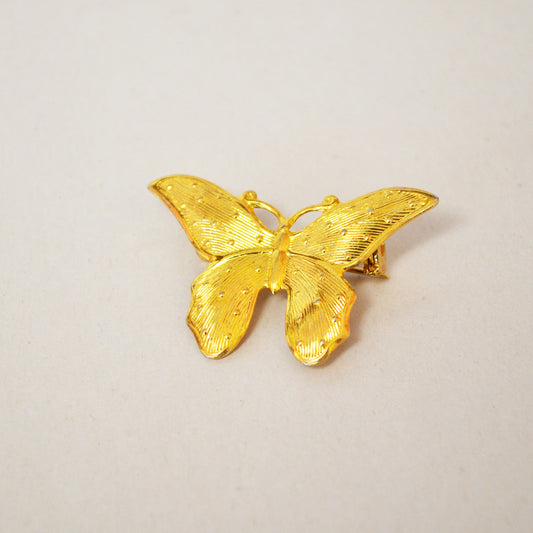 Vintage Gold Butterfly Pin